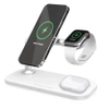 Mobile Origin 3-in-1 Wireless Magnetic Inductive Charger - white