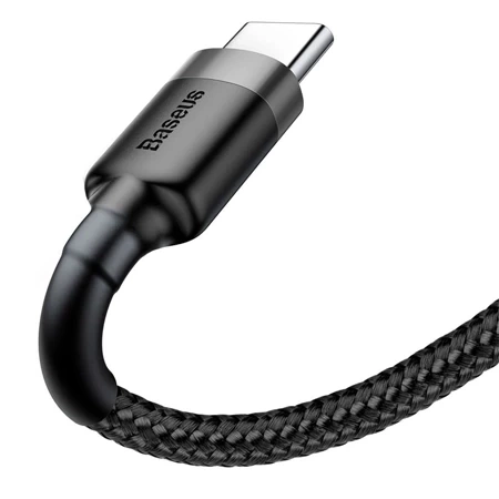 USB-A to USB-C Baseus Cafule 3A cable - black-gray 1 m 