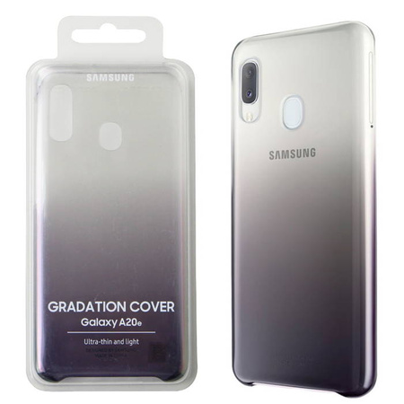 Etui na telefon Samsung Galaxy A20E Gradation Cover - półprzezroczysty czarny