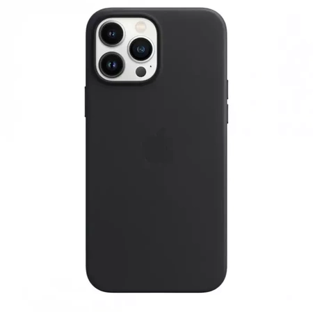 Skórzane etui Apple Leather Case MagSafe do iPhone 13 Pro Max - czarne (Midnight)