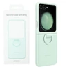 Samsung Galaxy Z Flip5 Silicone Phone Case with Ring - Green (Ocean Green)