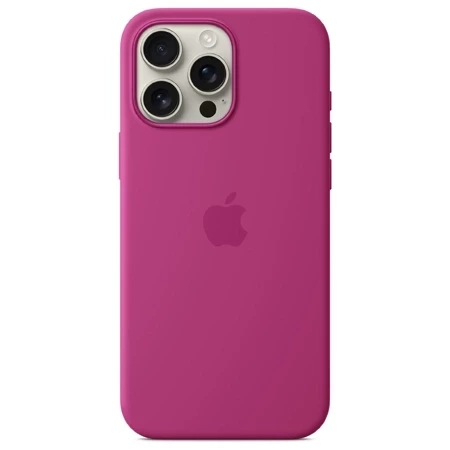 Apple iPhone 16 Pro Max Silicone Case MagSafe - Fuchsia (Fuchsia)