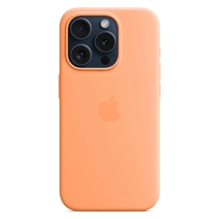 Apple iPhone 15 Pro Silicone Case MagSafe - Orange (Orange Sorbet)