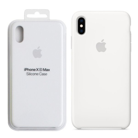 Apple iPhone XS Max silicone case MRWF2ZM/A - White (White)