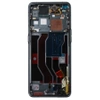 Genuine LCD display with bezel for Oppo Find X3 Pro - black 