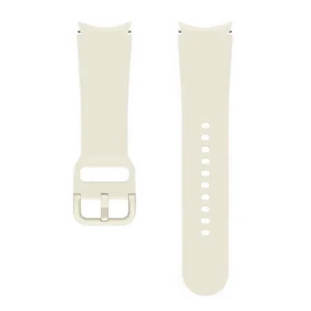 Silicone strap for Samsung Galaxy Watch 4/ 4 Classic/ 5/ 5 Pro/ 6/ 6 Classic Sport Band One Click 20 mm S/M - Cream (Cream)