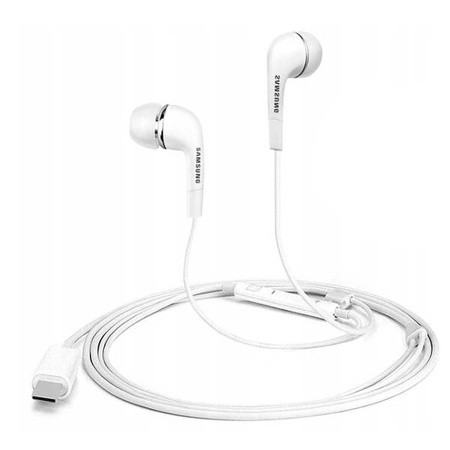 Samsung EHS64 TYP-C headphones with remote control and microphone - white