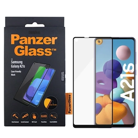 Tempered glass for Samsung Galaxy A21S PanzerGlass Case Friendly