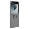 Samsung Galaxy Z Flip6 Silicone Phone Case with Ring - gray