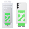 Samsung Galaxy S22 Plus case Silicone Cover with Strap EF-GS906TWEGWW - white