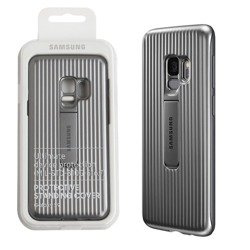 Samsung Galaxy S9 Protective Standing Cover phone case - silver