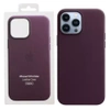 Apple Leather Case MagSafe for iPhone 13 Pro Max - Purple (Dark Cherry)