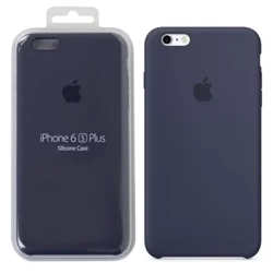 Silikonowe etui Apple iPhone 6 Plus/ 6s Plus - granatowe (Midnight Blue)