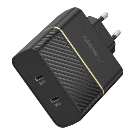 Ładowarka sieciowa OtterBox USB-C Dual Port Wall Charger 50W - czarna