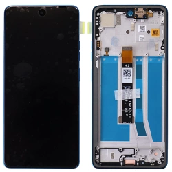 LCD display for Motorola Moto G75 original - blue (Relucent Blue)