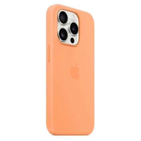 Apple iPhone 15 Pro Silicone Case MagSafe - Orange (Orange Sorbet)