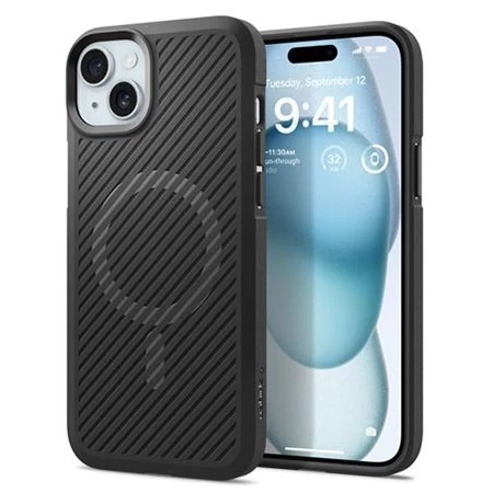 Spigen Core Armor MagFit Case for Apple iPhone 15 Plus for MagSafe - black