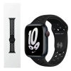 Pasek Apple Watch 42/ 44/ 45/ 49 Ultra/ Ultra 2 mm Nike Sport Band - czarny (Black/ Black) 