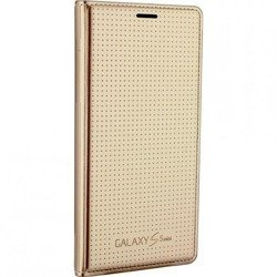 Samsung Galaxy S5 mini Flip Cover phone case - gold