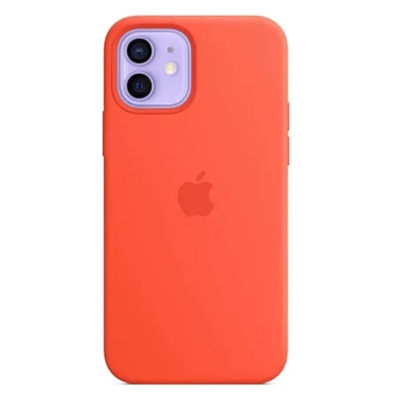 Apple iPhone 12 mini Silicone Case MagSafe - Orange (Electric Orange)