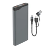 Powerbank 4smarts VoltHub Pro 10000 mAh + USB-C cable - steel (Gunmetal)