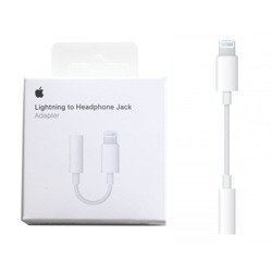 Apple Lightning headphone adapter MMX62ZM/A - white