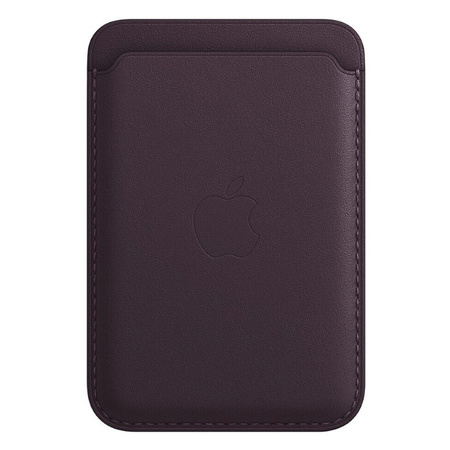 Apple Leather Wallet iPhone MagSafe - purple (Dark Cherry)