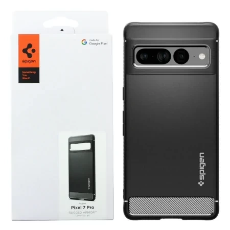 Spigen Rugged Armor Case for Google Pixel 7 Pro - Black (Matte Black)