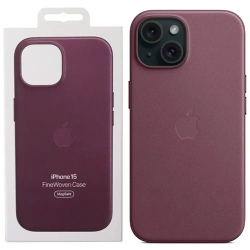 Apple iPhone 15 FineWoven Case MagSafe case - maroon (Mulberry)