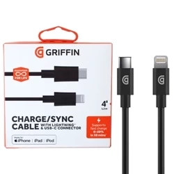 Griffin USB-C to Lightning cable 1.2 m - black