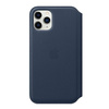 Apple iPhone 11 Pro Leather Folio Case - Navy Blue (Deep Sea Blue)