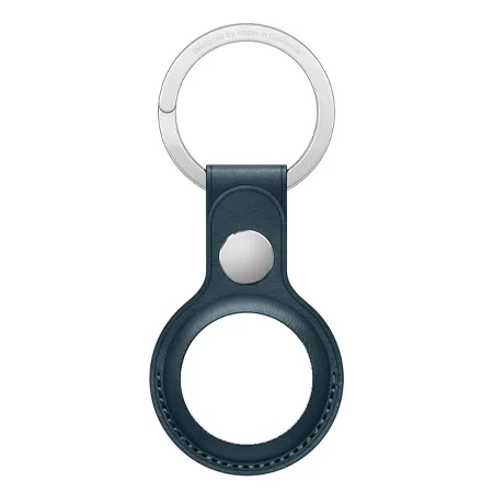 Apple AirTag Leather Key Ring - marine (baltic blue)