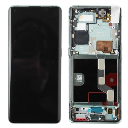 Genuine LCD display with bezel for Oppo Find X2 Pro - green