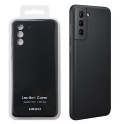 Etui skórzane na telefon Samsung Galaxy S21 Plus Leather Cover - czarne