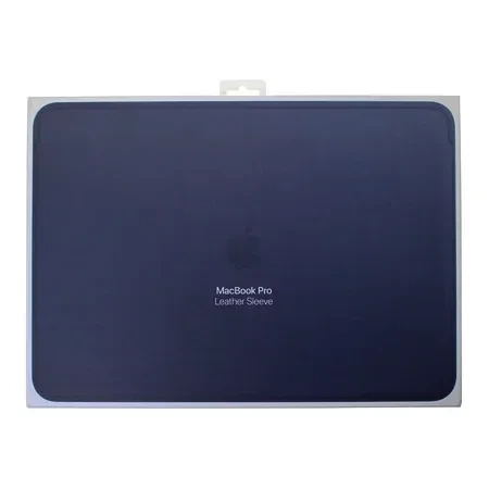 Apple Macbook Pro 15 Leather Sleeve - Navy Blue (Midnight Blue)