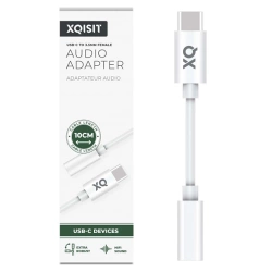 Adapter z USB-C na audio 3.5mm Xqisit - 10 cm