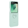 Samsung Galaxy Z Flip6 Silicone Phone Case with Ring - Mint