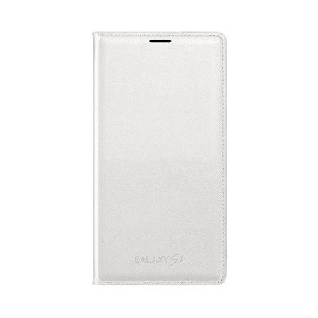 Samsung Galaxy S5/ S5 neo Flip Wallet phone case - white