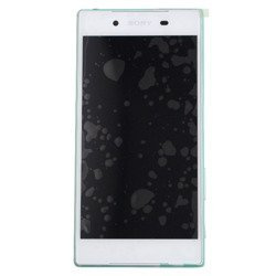 Sony Xperia Z5 LCD display with bezel and headphone connector - white