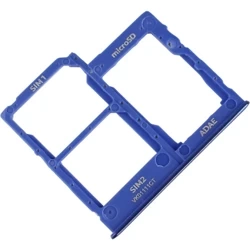 Szufladka kart SIM i karty pamięci micro-SD do Samsung Galaxy A41 oryginalna - niebieska (prism crush blue)