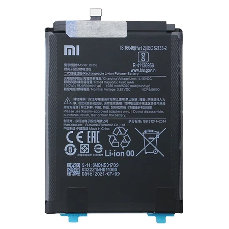 Xiaomi Redmi Note 9 Pro/ Redmi Note 10 Pro original battery BN53 - 5020 mAh 