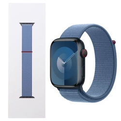 Strap for Apple Watch 42/ 44/ 45/ 49 Ultra/ Ultra 2 Sport Loop - blue (Winter Blue)