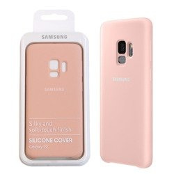 Silicone case for Samsung Galaxy S9 phone - pink