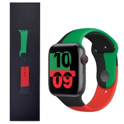 Silicone Apple Watch 38/ 40/ 41 mm Sport Band Black Unity