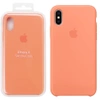 Silikonowe etui Apple iPhone X Silicone Case - brzoskwiniowe (Peach)