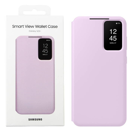 Samsung Galaxy S23 Plus Smart View Wallet Phone Case - lavender