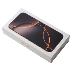 Oryginalne pudełko do Apple iPhone 16 Pro - piaskowe (Desert Titanium)