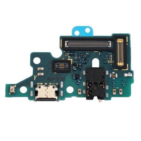 Samsung Galaxy A71 board with USB-C charging connector + headphone connector + microphone