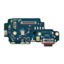 Samsung Galaxy S22 Ultra board with USB-C charging connector + microphone + SIM card reader