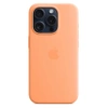 Apple iPhone 15 Pro Silicone Case MagSafe - Orange (Orange Sorbet)